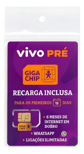 Chip Vivo Pre Pago Recarga Inclusa