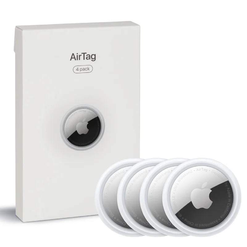Rastreador Airtag Apple - Pack com 4 Unidades Branco