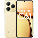 Smartphone Realme C61 256GB, 8GB RAM, Tela 6,74 90Hz, NFC, Bateria 5000mAh, Dual SIM Dourado, Versão Global