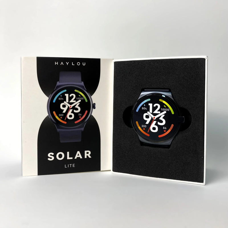 Smartwatch Haylou Solar Lite Bluetooth 5.3, Tela 1,38", Monitor Cardíaco, SpO₂, 100 Modos Esportivos, Bateria até 20 Dias e Certificação IP68