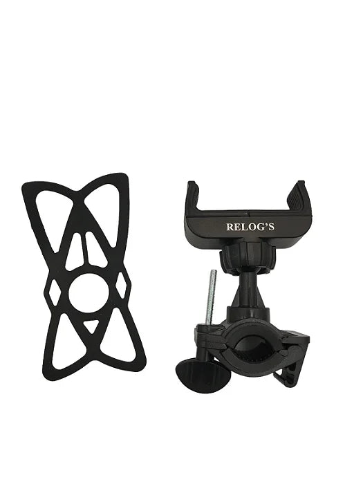 Suporte de Celular para Bicicleta e Moto Relog's RJ-11 Preto/Vermelho