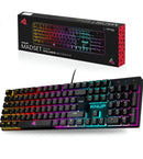 Teclado Gamer Mecânico Knup Madset RGB TE114 Preto