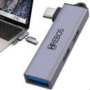 Adaptador Otg Hub Hrebos Premium Usb-c Usb-c 3 em 1 Ad-224