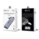 Adaptador Otg Hub Hrebos Premium Usb-c Usb-c 3 em 1 Ad-224