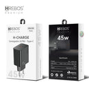 Carregador Hrebos Premium Lightning 45w Crg-226i