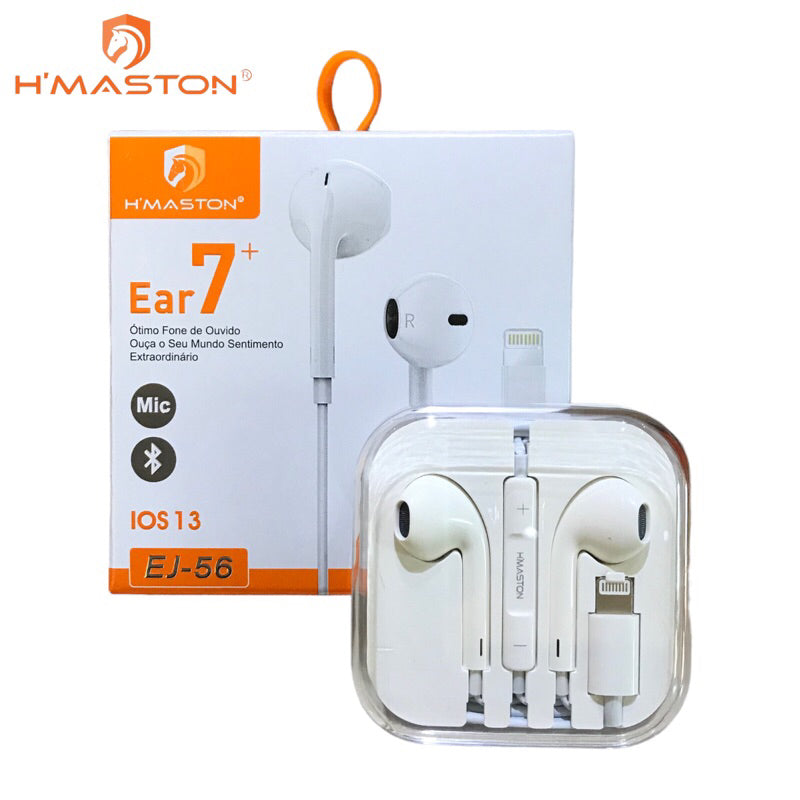 Fone De Ouvido Hmaston Lightning Ej- 56 Com Fio