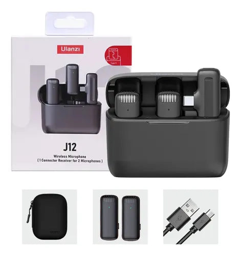Microfone De Lapela Ulanzi Usb-C 2 Em 1 Sem Fio