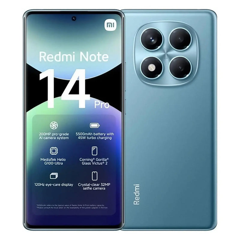 Smartphone Xiaomi Redmi Note 14 Pro 4G 256GB 8GB RAM Dual SIM Tela 6.67" - Azul
